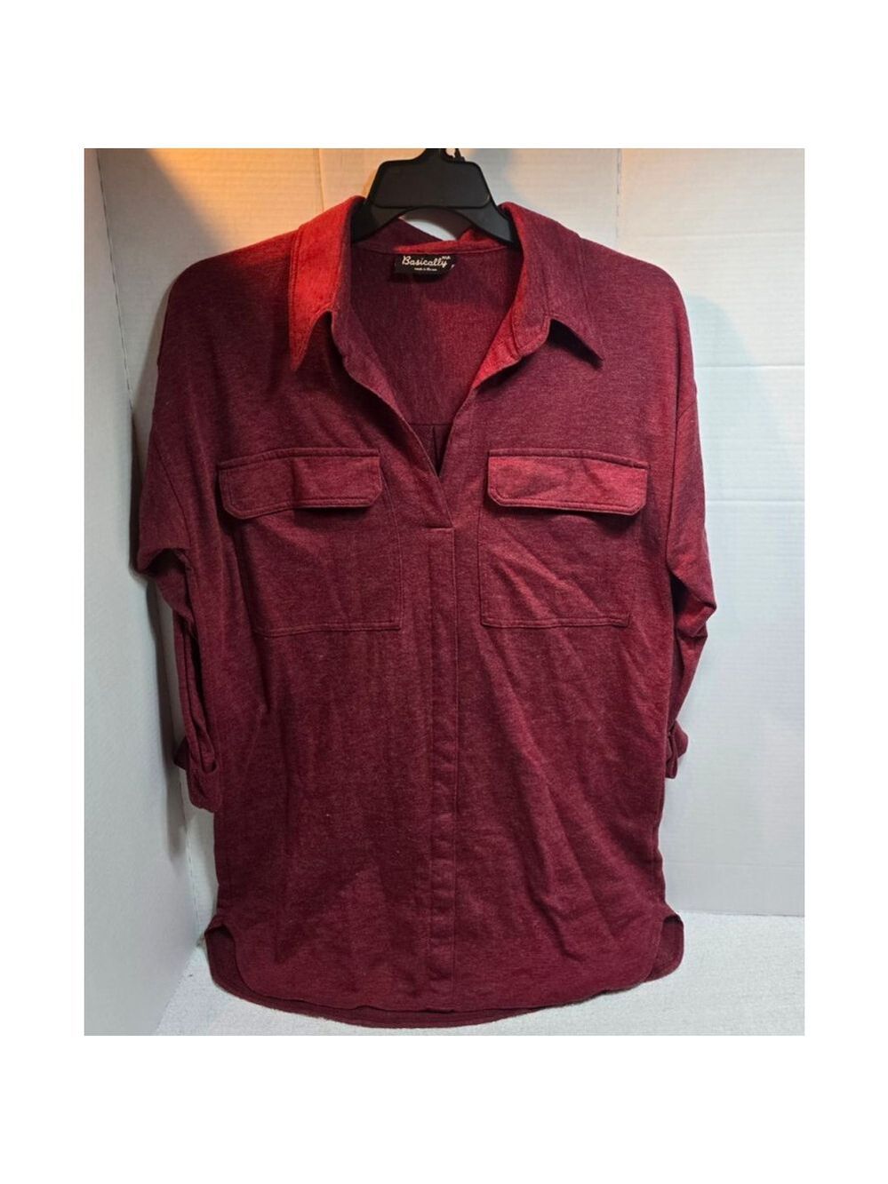 Women's Basically Me Red Tunic Top M/L